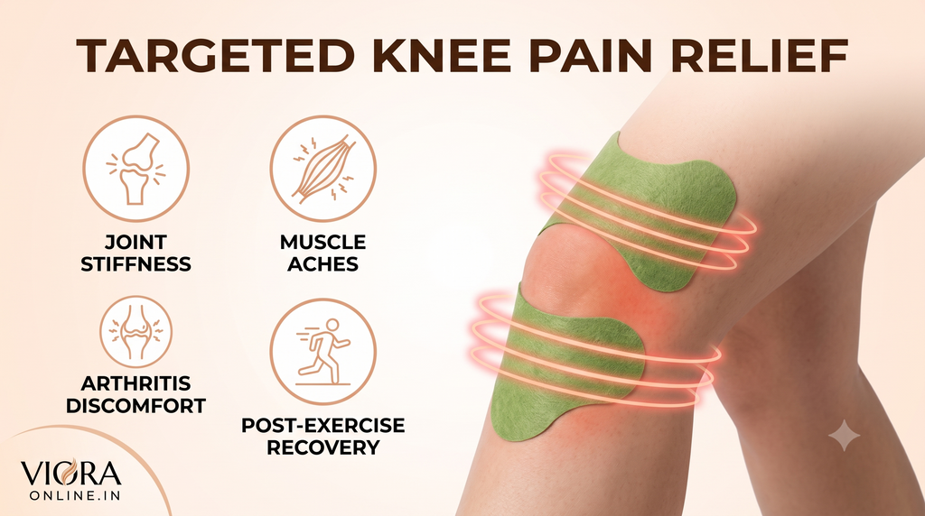 Knee Pain Relief Patch | Fast-Acting Herbal Comfort for Active Living