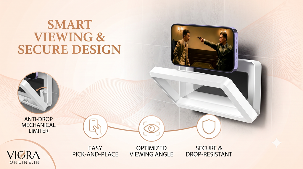 Waterproof Bathroom Wall Mount Phone Holder